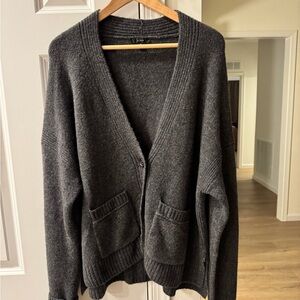 J. Crew Charcoal Cardigan Sweater
